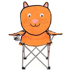 Divero Dětská skládací kempingová židle - motiv kočka