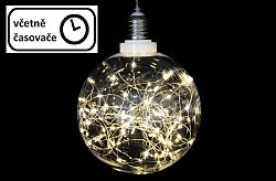 Vánoční dekorace - žárovka - 40 LED teple bílá