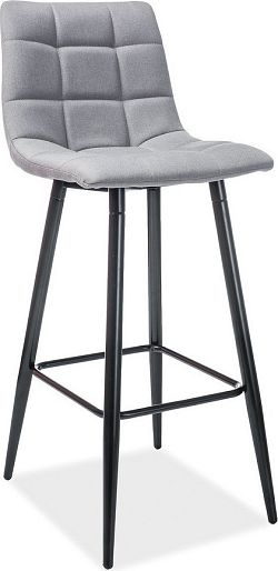 Casarredo Barová čalouněná židle SPICE H-1 šedá/černá