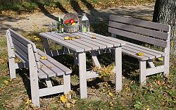 Rojaplast Zahradní stůl VIKING ŠEDÝ - 150 cm