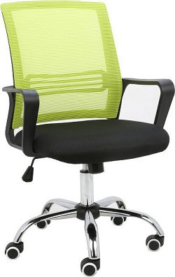 Tempo Kondela Kancelářská židle APOLO - síťovina zelená / látka černá + kupón KONDELA10 na okamžitou slevu 3% (kupón uplatníte v košíku)