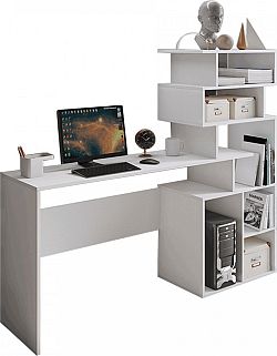 Tempo Kondela PC stůl MAXIM - bílá + kupón KONDELA10 na okamžitou slevu 3% (kupón uplatníte v košíku)