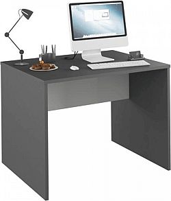 Tempo Kondela PC stůl RIOMA NEW TYP 12 - grafit / bílá + kupón KONDELA10 na okamžitou slevu 3% (kupón uplatníte v košíku)