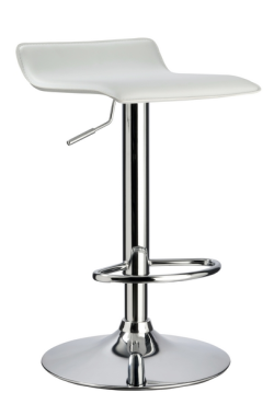 Barová židle Andrea, bílá ekokůže