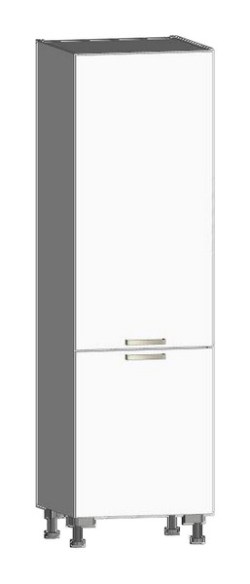Kuchyňská skříň pro vestavnou lednici One CHU, bílý lesk, šířka 60 cm