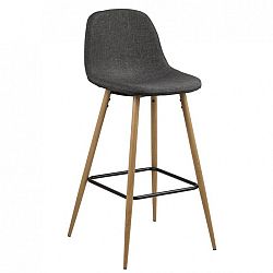 Hector Barová židle Wilma III šedá/dřevo
