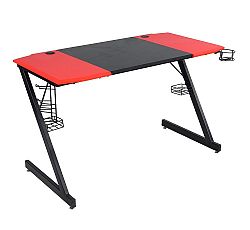 Herní stůl Jade ModernHome 120 cm černý/červený