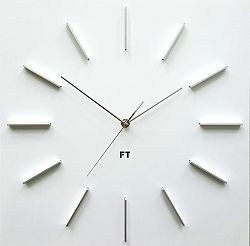 Future Time FT1010WH Square white Designové hodiny 
