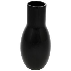 Keramická váza Belly, 9 x 21 x 9 cm, černá