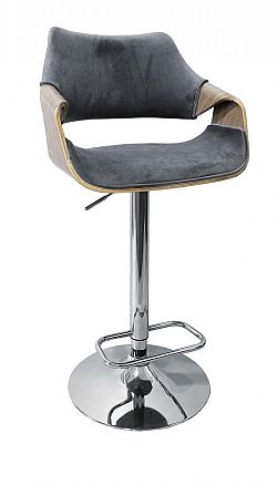 Barová židle H-98 dub světlý / šedá Halmar