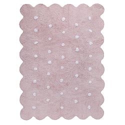 Bio koberec kusový, ručně tkaný Biscuit Pink-120x160
