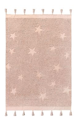 Bio koberec kusový, ručně tkaný Hippy Stars Vintage Nude-120x175
