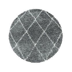 Kusový koberec Alvor Shaggy 3401 grey kruh-80x80 (průměr) kruh