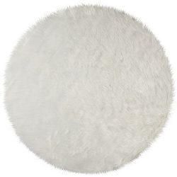 Kusový koberec Faux Fur Sheepskin Ivory kruh-120x120 (průměr) kruh
