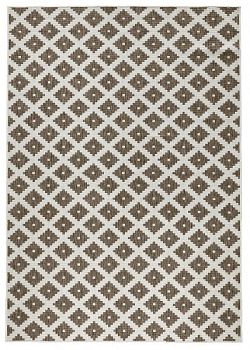 Kusový koberec Twin-Wendeteppiche 103127 braun creme-120x170