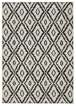 Kusový koberec Twin-Wendeteppiche 103134 schwarz creme-80x250