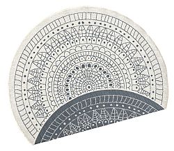 Kusový koberec Twin-Wendeteppiche 103143 creme grau-140x140 (průměr) kruh