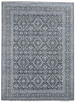 Ručně vázaný kusový koberec Diamond DC-HALI B Grey/silver-365x550
