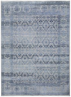 Ručně vázaný kusový koberec Diamond DC-HALI B Silver/blue-275x365