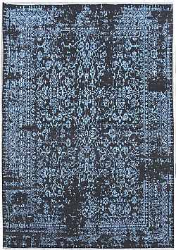 Ručně vázaný kusový koberec Diamond DC-JK 1 Denim blue/aqua-140x200
