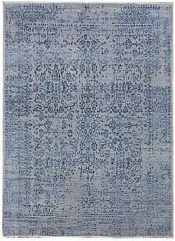Ručně vázaný kusový koberec Diamond DC-JK 1 Silver/blue-180x275