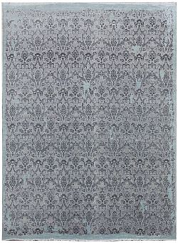 Ručně vázaný kusový koberec Diamond DC-M 5 Light grey/aqua-180x275