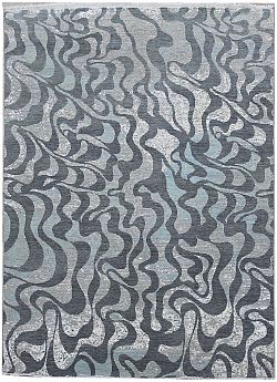 Ručně vázaný kusový koberec Diamond DC-M1 Grey/aqua-275x365