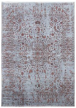 Ručně vázaný kusový koberec Diamond DC-SIRAPI Silver/copper-140x200
