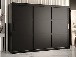 Šatní skříň René 250, černá