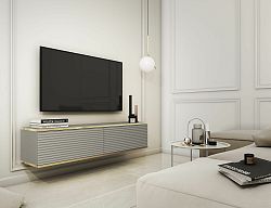 TV stolek Olek 135 cm se vzorem, šedý