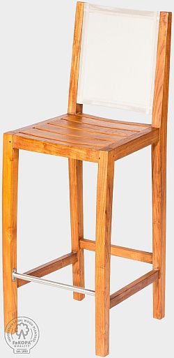FaKopa Barová židle z teaku MERY