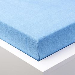 Hermann Cotton Napínací prostěradlo froté EXCLUSIVE modré 180 x 200 cm