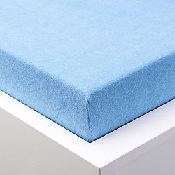 Hermann Cotton Napínací prostěradlo froté EXCLUSIVE modré 2x 90 - 100 x 200 cm