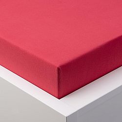 Hermann Cotton Napínací prostěradlo jersey EXCLUSIVE červená 180 x 200 cm