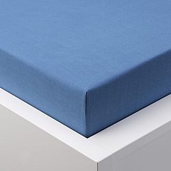 Hermann Cotton Napínací prostěradlo jersey EXCLUSIVE královsky modré 90 - 100 x 200 cm