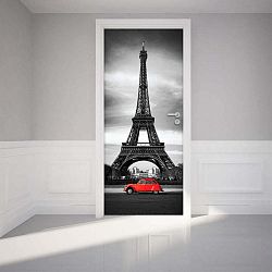 Adhezivní samolepka na dveře Ambiance Eiffel Tower