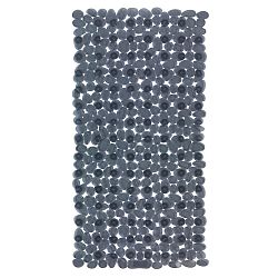Antracitově šedá protiskluzová koupelnová podložka Wenko Drop, 71 x 36 cm