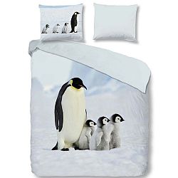 Bavlněné povlečení na jednolůžko Muller Textiels Penguins, 140 x 200 cm