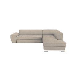 Béžová rohová rozkládací pohovka s úložným prostorem Kooko Home XL Right Corner Sofa