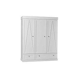 Bílá 3dvéřová šatní skříň Pinio Marie, 167,8 x 205 cm