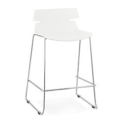 Bílá barová židle Kokoon Reny, výška sedu 64 cm