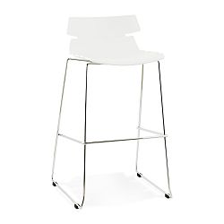 Bílá barová židle Kokoon Reny, výška sedu 77 cm