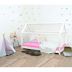 Bílá dětská postel bez bočnic ze smrkového dřeva Benlemi Tery, 80 x 190 cm