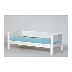 Bílá dětská postel s postranní pelestí Manis-h Tor, 90 x 160 cm