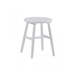 Bílá dřevěná stolička Folke Python, ⌀ 36 cm