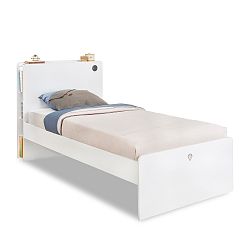Bílá jednolůžková postel White Bed, 120 x 200 cm