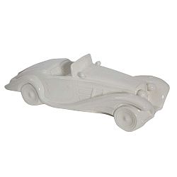 Bílá keramická dekorativní soška auta Mauro Ferretti Macchina Old