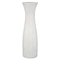 Bílá keramická glazovaná váza Mauro Ferretti, 16,5 x 60 cm