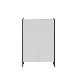 Bílá koupelnová skříňka s šedým korpusem TemaHome Biarritz, výška 89,5 cm