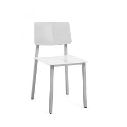 Bílá kovová jídelní židle HARTÔ Rosalie